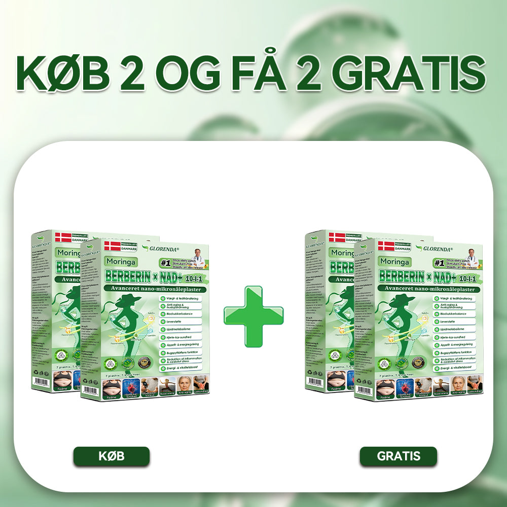 𝑶𝒇𝒇𝒊𝒄𝒊𝒆𝒍 𝑩𝒖𝒕𝒊𝒌 | 🌱🌱 𝐆𝐋𝐎𝑹𝑬𝑵𝐃𝗔® 𝑴𝒐𝒓𝒊𝒏𝒈𝗮 · 𝗕𝗲𝗿𝗯𝗲𝗿𝗶𝗻 × 𝑵𝐀𝐃⁺ 𝟏𝟎-𝐢-𝟏 𝗔𝗱𝘃𝗮𝗻𝗰𝗲𝗿𝗲𝘁 𝙉𝙖𝙣𝙤-𝙈𝙞𝙠𝙧𝙤𝙣𝙖̊𝙡 𝙋𝙡𝙖𝙨𝙩𝙚𝙧 🇩🇰 (Kun én gang om dagen – synlige forandringer på 7 dage)