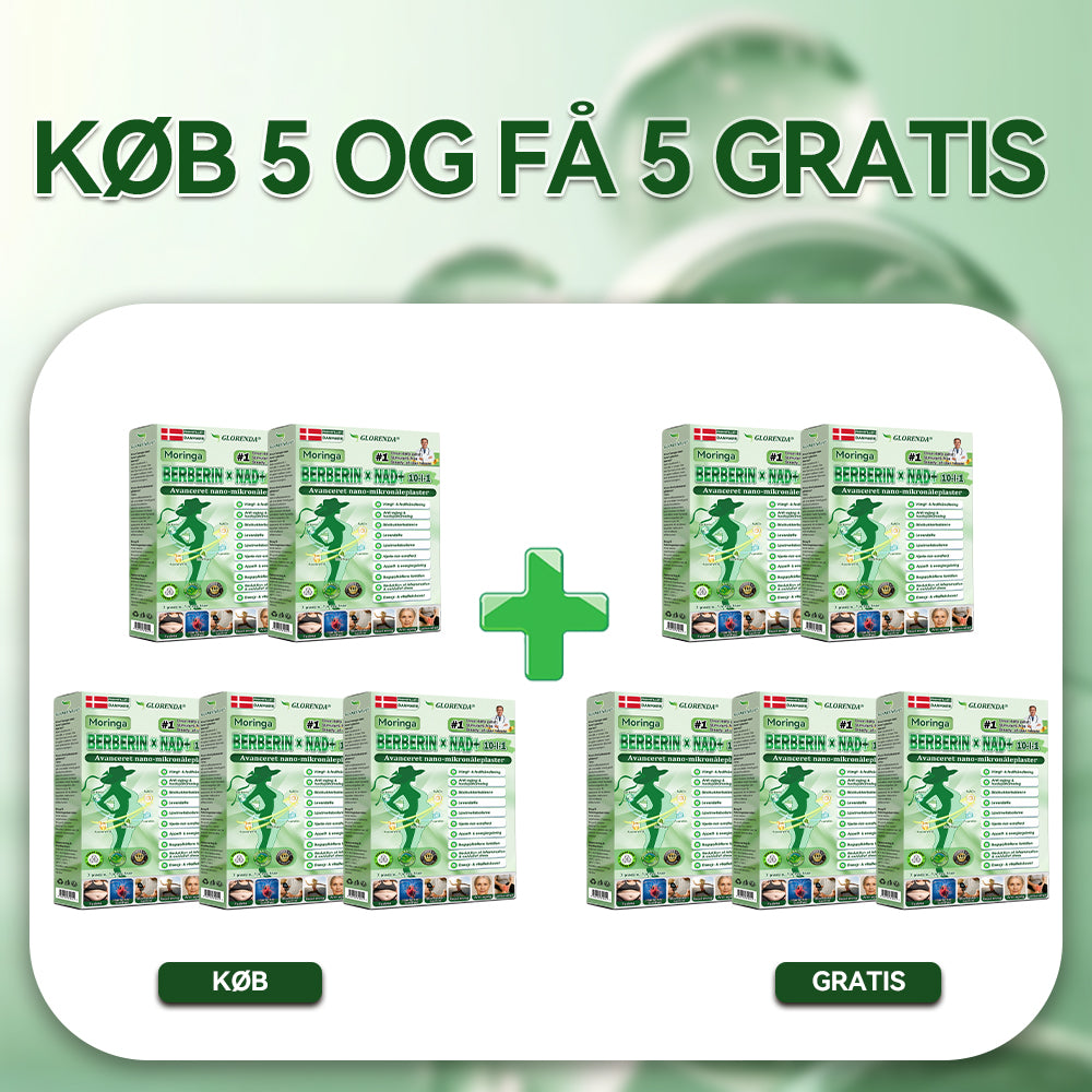 𝑶𝒇𝒇𝒊𝒄𝒊𝒆𝒍 𝑩𝒖𝒕𝒊𝒌 | 🌱🌱 𝐆𝐋𝐎𝑹𝑬𝑵𝐃𝗔® 𝑴𝒐𝒓𝒊𝒏𝒈𝗮 · 𝗕𝗲𝗿𝗯𝗲𝗿𝗶𝗻 × 𝑵𝐀𝐃⁺ 𝟏𝟎-𝐢-𝟏 𝗔𝗱𝘃𝗮𝗻𝗰𝗲𝗿𝗲𝘁 𝙉𝙖𝙣𝙤-𝙈𝙞𝙠𝙧𝙤𝙣𝙖̊𝙡 𝙋𝙡𝙖𝙨𝙩𝙚𝙧 🇩🇰 (Kun én gang om dagen – synlige forandringer på 7 dage)
